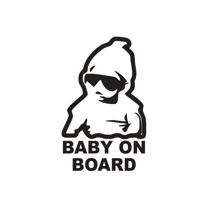 Uzlīme "BABY ON BOARD"