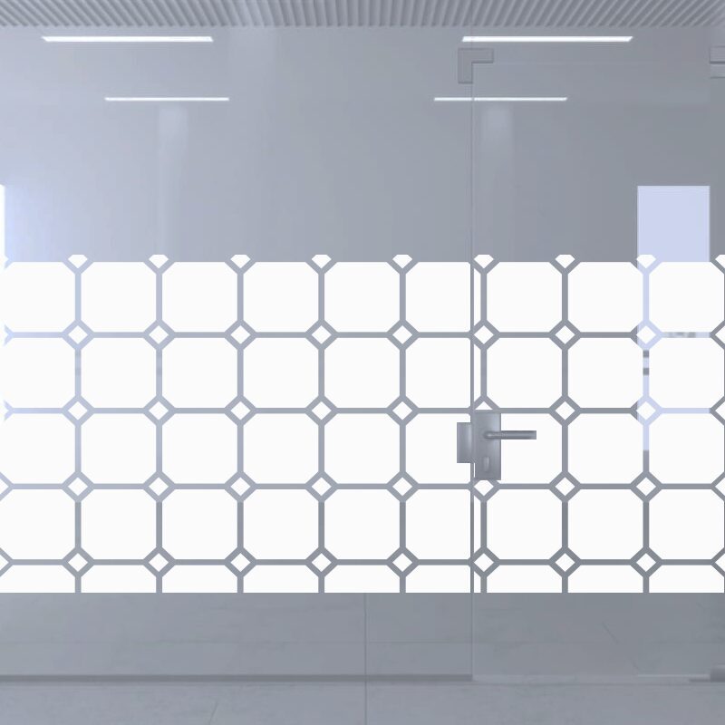 Dekoratīva balta matēta plēve logiem (DECO1)