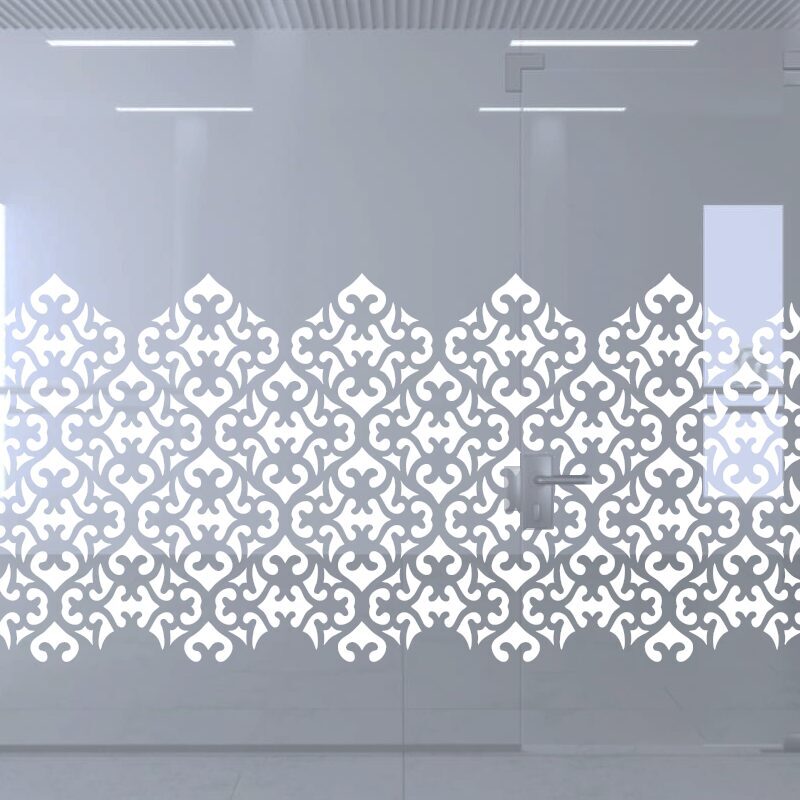 Dekoratīva balta matēta plēve logiem (DECO12)