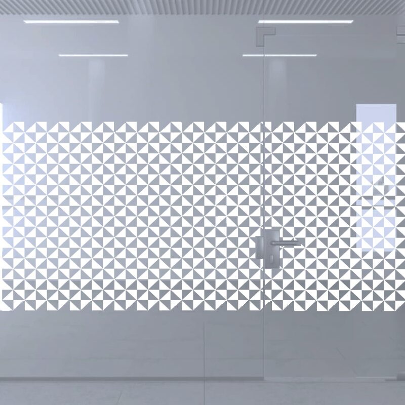 Dekoratīva balta matēta plēve logiem (DECO13)