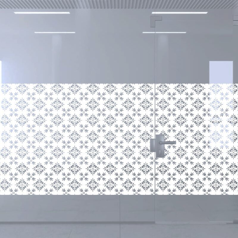 Dekoratīva balta matēta plēve logiem (DEKO16)