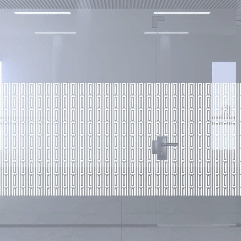 Dekoratīva balta matēta plēve logiem (DECO24)
