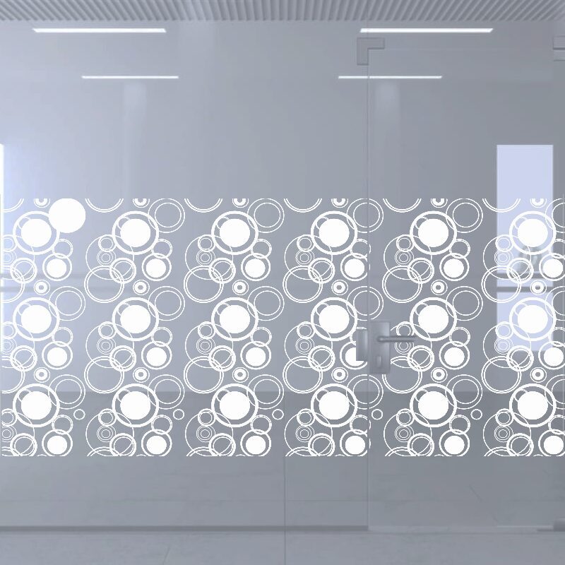 Dekoratīva balta matēta plēve logiem (DECO25)