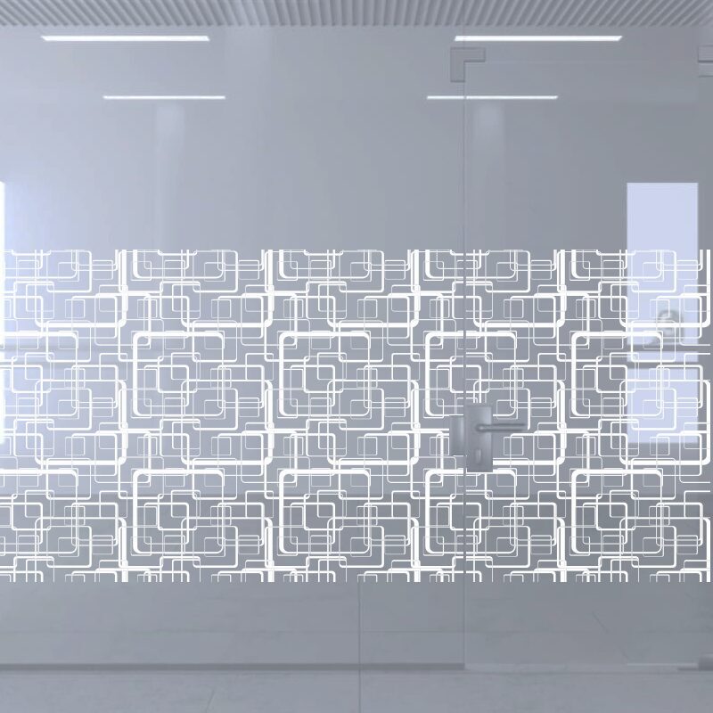 Dekoratīva balta matēta plēve logiem (DECO26)