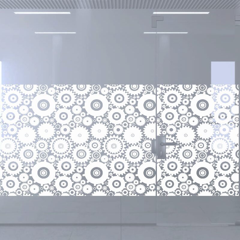 Dekoratīva balta matēta plēve logiem (DECO27)