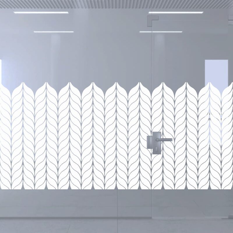 Dekoratīva balta matēta plēve logiem (DECO29)