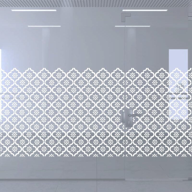 Dekoratīva balta matēta plēve logiem (DECO31)
