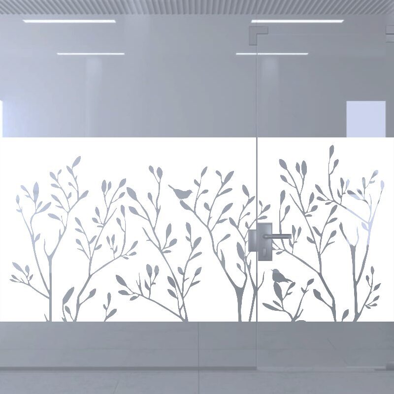 Dekoratīva balta matēta plēve logiem (DECO36)