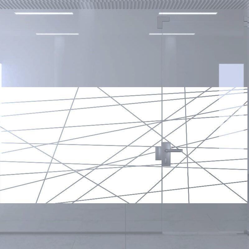 Dekoratīva balta matēta plēve logiem (DECO46)