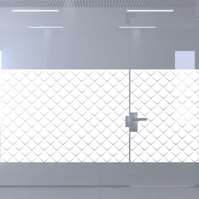Dekoratīva balta matēta plēve logiem (DECO49)