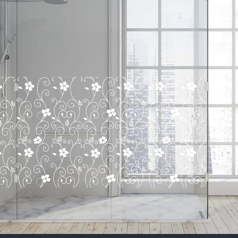 Dekoratīva balta matēta plēve logiem (DECO51)