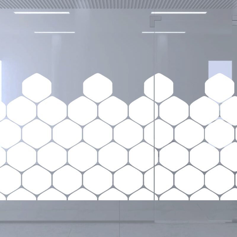 Dekoratīva balta matēta plēve logiem (DECO6)
