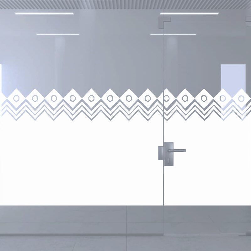 Dekoratīva balta matēta plēve logiem (DECO9)