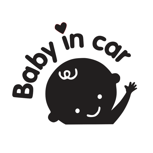 Kleebis "BABY IN CAR IV"