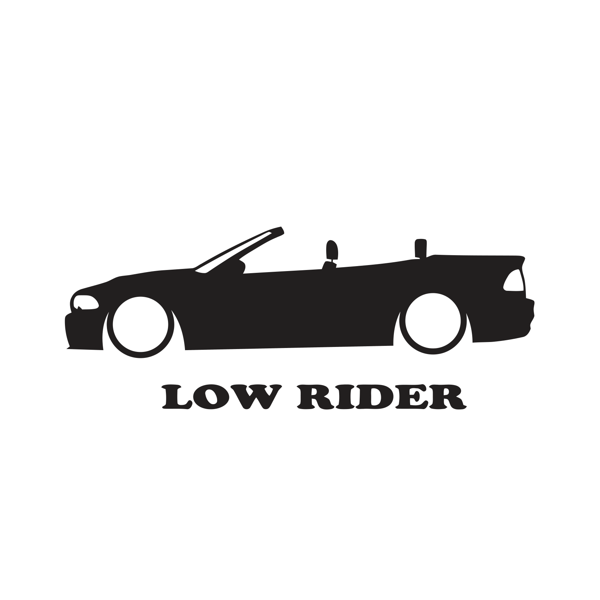 Sticker "LOW RIDER"
