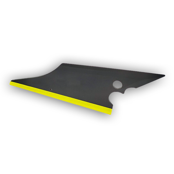 Rubber scraper for cleaning windows and glass