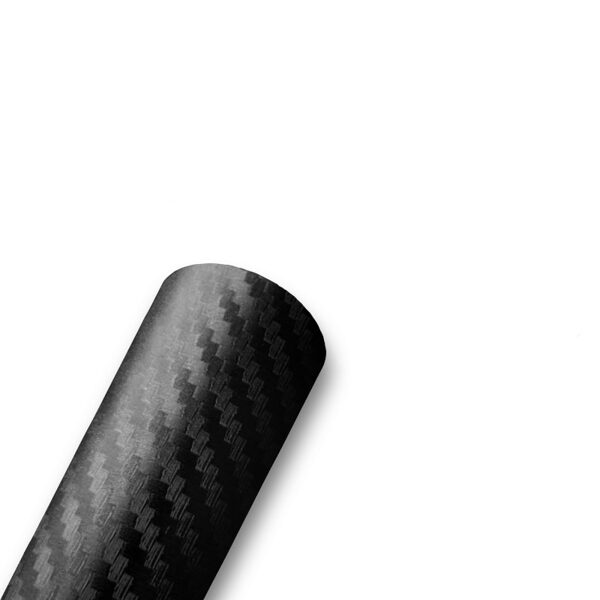 Juodos spalvos Carbon 4D anglies lipni plėvelė (Premium)