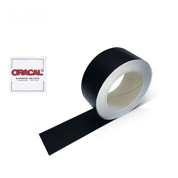 Automobilinės blizgios lipnios juostos rinkinys chromui šalinti ORACAL 970 (25 m x 5 cm)