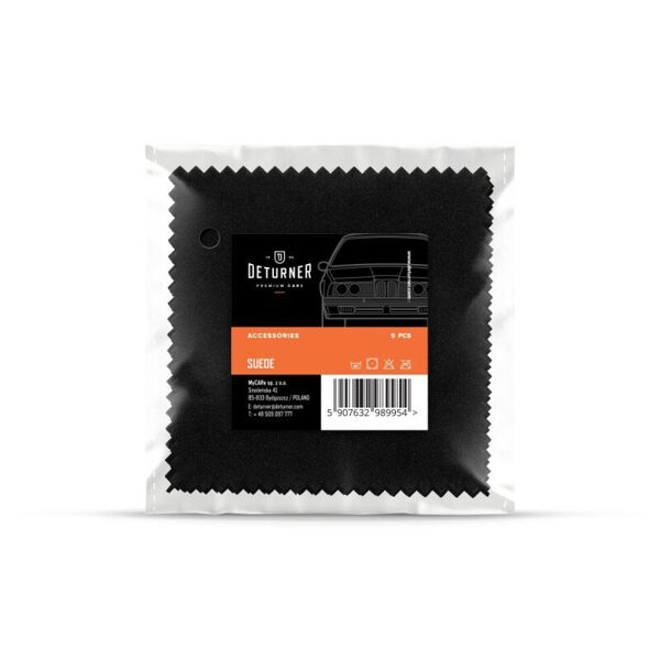 Ceramic coating application napkin - DETURNER SUEDE Black 10x10cm 5pcs
