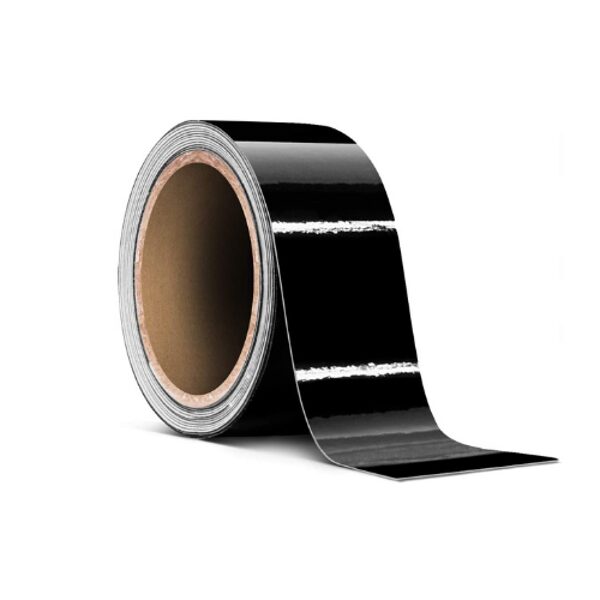 KPMF automobilinė lipni plėvelė (25 m x 5 cm) chromo trintukas (juodas blizgus)