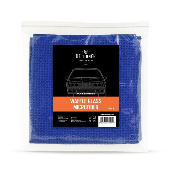 Microfibre towel - DETURNER WAFFLE GLASS TOWEL 40x40cm